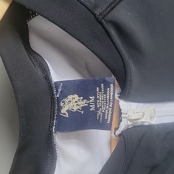 USPA Short Sleeve Zip Front 1 piece Swimsuit - Picture 3 of 8